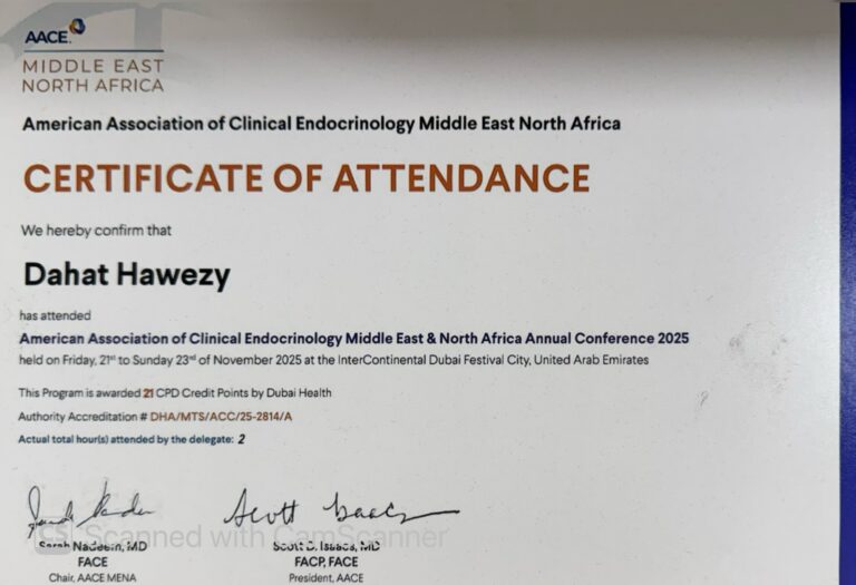 American association of clinical endocrinology Middle East North Africa